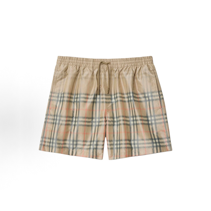 burberry faded vintage check drawstring swim shorts